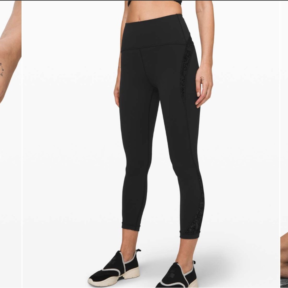 Lululemon Wunder Under Crop High-Rise 21" *Flocked Everlux